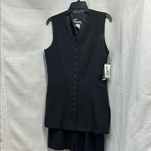 NWT RARE Inclinations made in USE 80 vintage black scooter romper‎ sleeveless